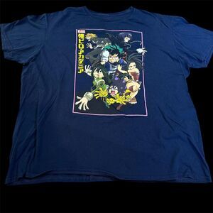 My‎ Hero Academia navy blue tshirt   Size XXL